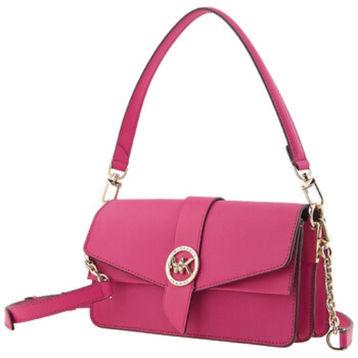 Picture of MICHAEL KORS Ladies Medium Greenwich Saffiano Leather Bag In Wild Berry