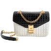 Picture of CELINE Medium C in Quilted Calfskin Black/White Shoulder Bag