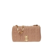 Picture of BURBERRY Camel Small Quilted Check Lambskin Lola Bag