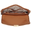 Picture of MICHAEL KORS Ladies Bradshaw Small Pleated Logo Convertible Shoulder Bag - Brown/Acorn