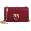 Picture of PINKO Love Simply Dark Red Leather Shoulder Bag