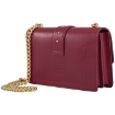 Picture of PINKO Love Simply Dark Red Leather Shoulder Bag