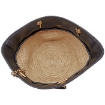 Picture of CELINE Ladies Raffia And Calfskin Medium Quilted Basket Bag