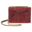 Picture of TORY BURCH Open Box - Fleming Velvet Small Convertible Shoulder Bag- Claret