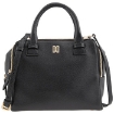 Picture of DAKS Ladies Cunard Black Leather Shoulder Bag