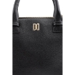 Picture of DAKS Ladies Cunard Black Leather Shoulder Bag