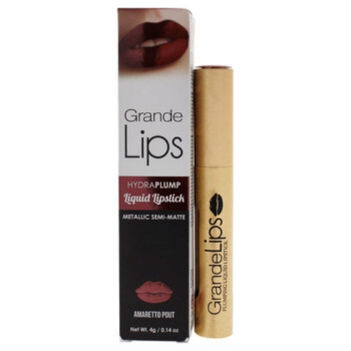 Picture of GRANDE COSMETICS GrandeLIPS Plumping Liquid Lipstick Metallic Semi Matte - Amaretto Pout by for Women - 0.14 oz Lipstick