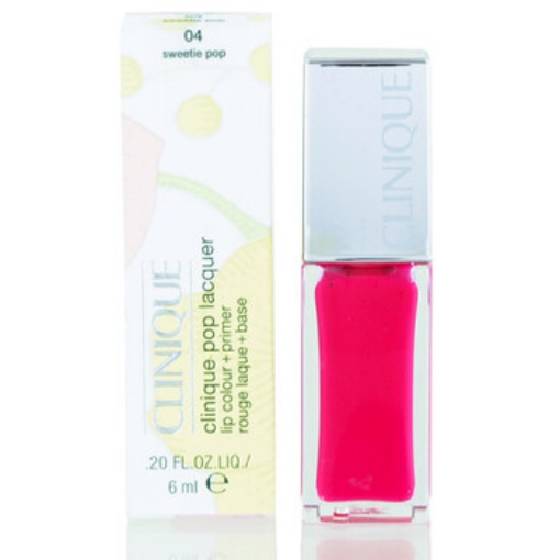 Picture of CLINIQUE / Pop Lacquer Lip Colour (gloss) + Primer 04 Sweetie Pop .20 oz