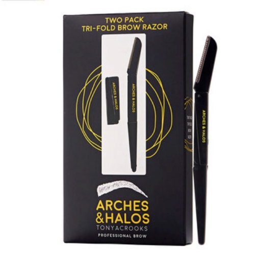 Picture of ARCHES & HALOS Unisex Two Pack Tri-Fold Brow Razor Tools & Brushes