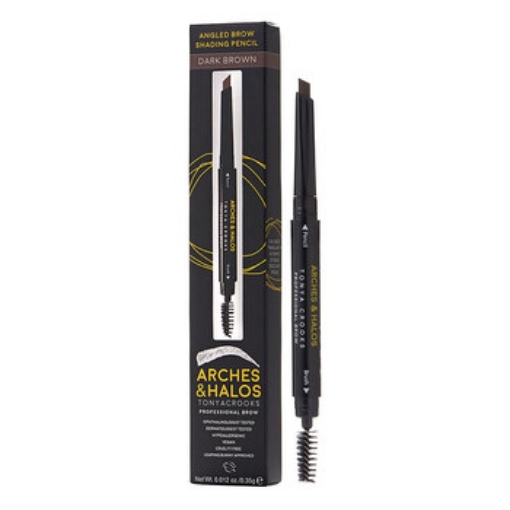 Picture of ARCHES & HALOS Ladies Angled Brow Shading Pencil 0.012 oz Dark Brown Makeup