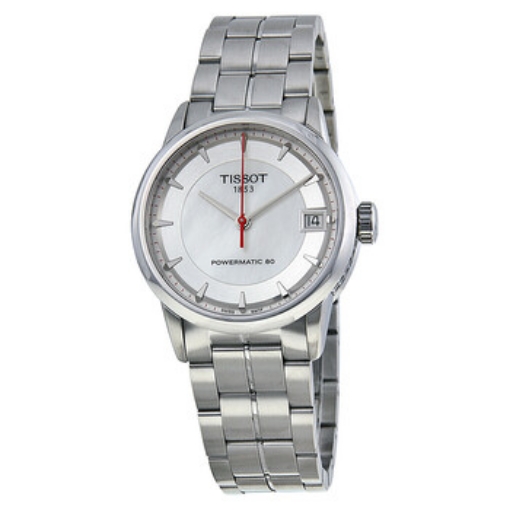Picture of TISSOT Luxury Asian Games Automatic Mother of Pearl Dial Stainless Steel Ladies Watch T0862071111101