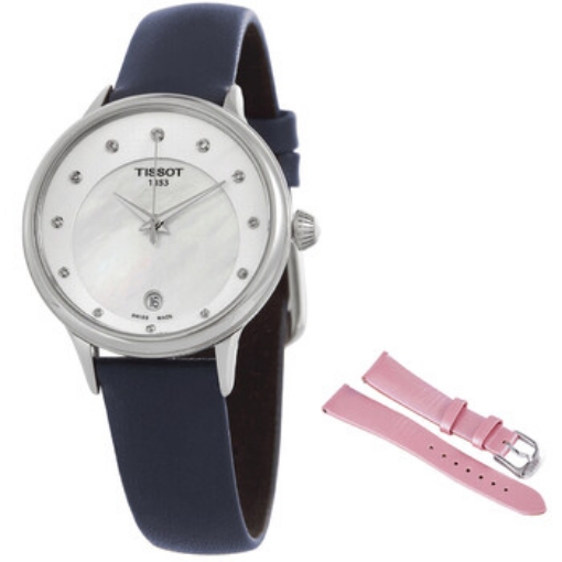 Picture of TISSOT Odaci-T Quartz Diamond White Mother of Pearl Dial Ladies Watch