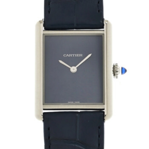 Picture of CARTIER Tank Quartz Large Blue Dial Ladies Watch