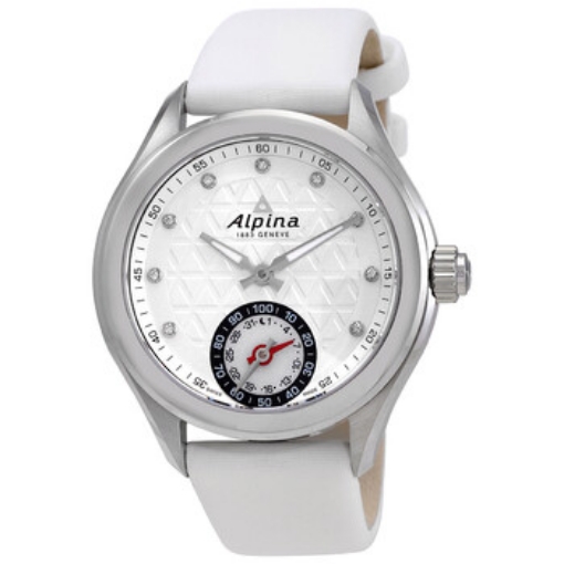 Picture of ALPINA Horological Smartwatch Alarm Crystal Silver Dial Ladies Watch