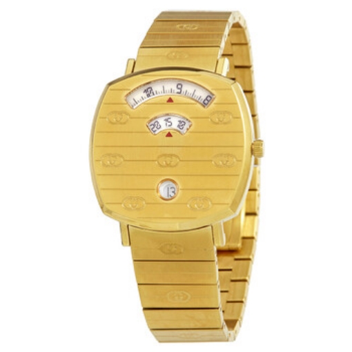 Picture of GUCCI Grip Quartz White Dial Yellow Gold-tone Ladies Watch