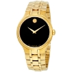 Picture of MOVADO Black Dial Yellow Gold PVD Watch