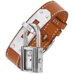 Picture of HERMES Kelly White Dial Tan Leather Ladies Watch 023728WW00