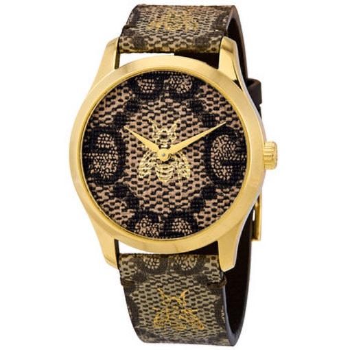 Picture of GUCCI G-Timeless GG Supreme Canvas Dial Unisex Watch