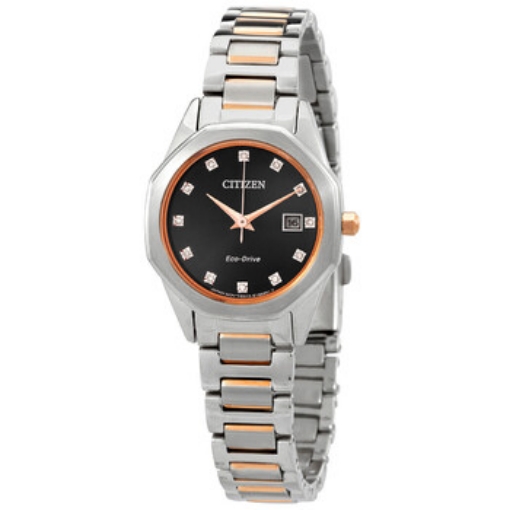 Picture of CITIZEN Corso Eco-Drive Diamond Black Dial Ladies Watch