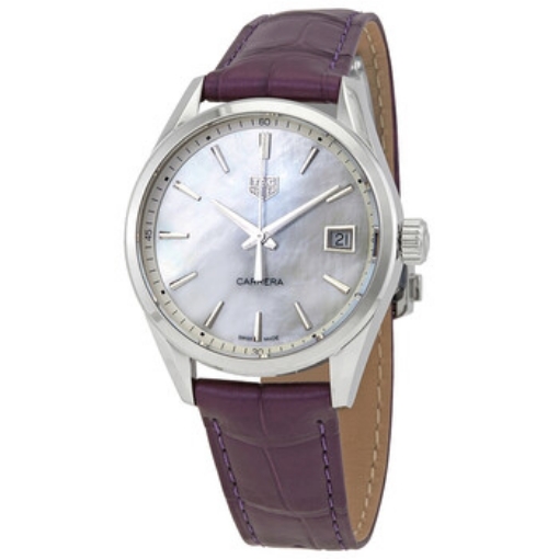 Picture of TAG HEUER Carrera Quartz White Mother of Pearl Dial Ladies Watch