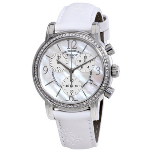 Picture of TISSOT Dressport Mother of Pearl Dial Ladies Watch T0502176711700