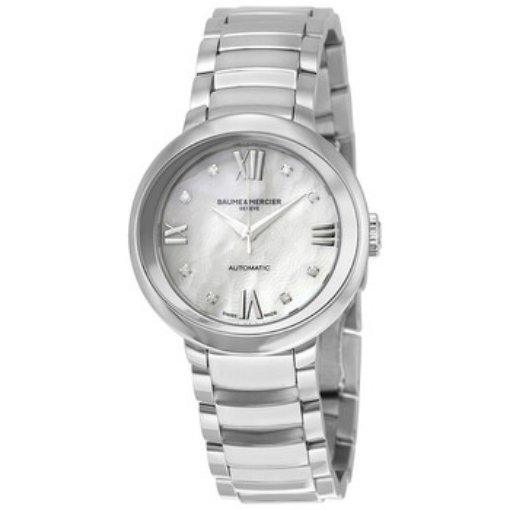 Picture of BAUME ET MERCIER Baume and Mercier Promesse Automatic Mother of Pearl Diamond Dia Ladies Watch