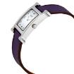 Picture of HERMES H Hour White Glazed Dial Purple Leather Ladies Watch