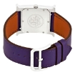 Picture of HERMES H Hour White Glazed Dial Purple Leather Ladies Watch