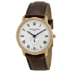 Picture of FREDERIQUE CONSTANT Slim Line Silver Dial Gold-Plated Unisex Watch 235M4S5