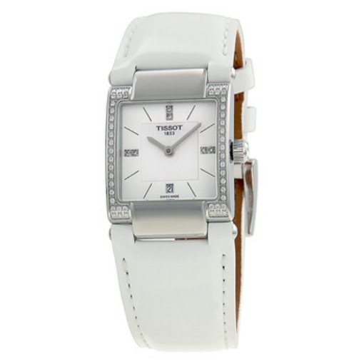 Picture of TISSOT T2 Mother of Pearl Dial White Leather Ladies Watch T0903106611600