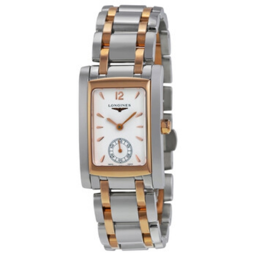 Picture of LONGINES Dolce Vita White Dial Stainless Steel and 18kt Rose Gold Ladies Watch L55025187