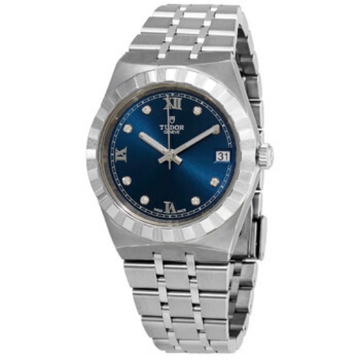 Picture of TUDOR Royal Diamond Blue Sunray Dial Ladies Watch