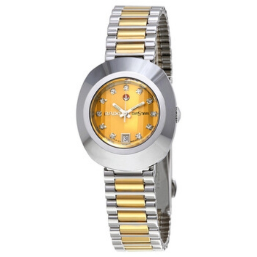 Picture of RADO Original Diastar Automatic Diamond Gold Dial Ladies Watch