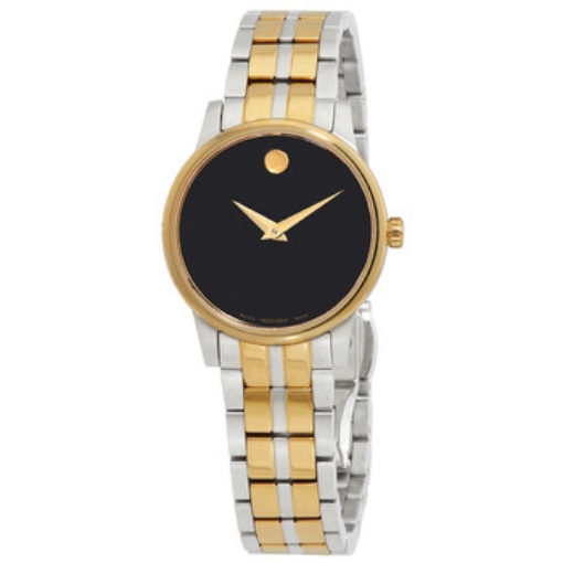 Picture of MOVADO Quartz Black Dial Two-tone Ladies Watch