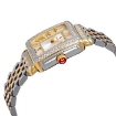 Picture of MICHELE Deco Madison Silver Sunray Dial Ladies Two Tone Watch