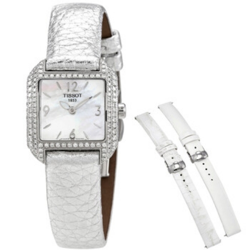 Picture of TISSOT T-Wave Quartz Diamond White Mother of Pearl Dial Ladies Watch