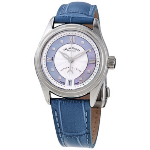 Picture of ARMAND NICOLET M03-2 Automatic Violet Mother of Pearl Ladies Watch