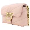 Picture of PINKO Rosa/Polvere Rosa/Antique Gold Baby Love Quilted Puff Bag