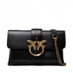 Picture of PINKO Ladies Black Love Mini Soft Simply Crossbody Bag