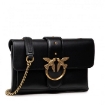 Picture of PINKO Ladies Black Love Mini Soft Simply Crossbody Bag