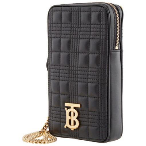 Picture of BURBERRY Lola Mini Vertical Quilted TB Crossbody Bag In Black