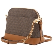 Picture of MICHAEL KORS Brown Large Logo Dome Crossbody Bag