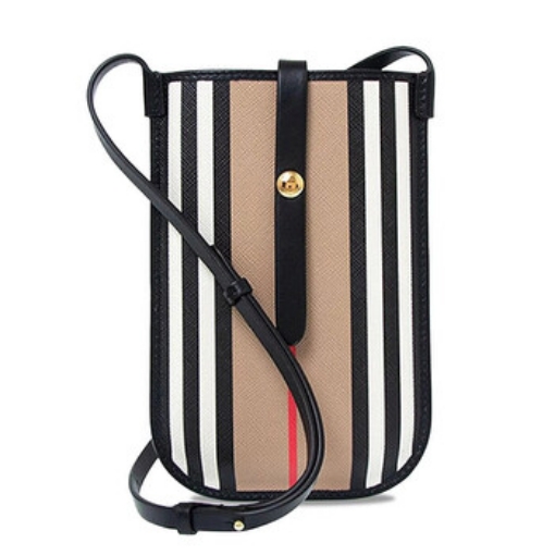 Picture of BURBERRY Icon Stripe Anne Phone Case With Strap