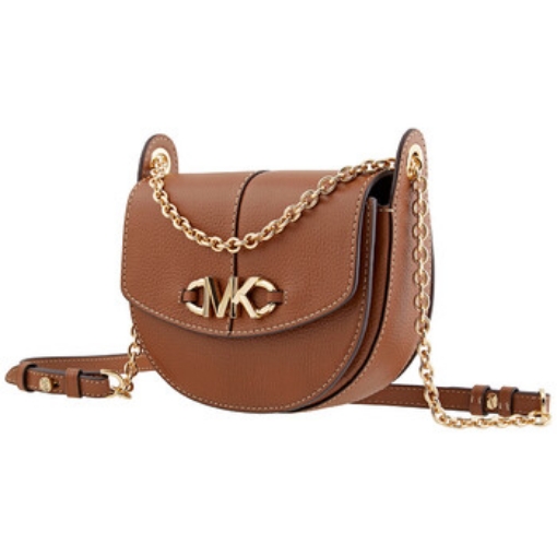 Picture of MICHAEL KORS Michael Kor Ladies Brown Small Saddle Crossbody Bag