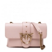 Picture of PINKO Ladies Rose Dust Pink Love Mini Soft Simply Crossbody Bag