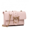 Picture of PINKO Ladies Rose Dust Pink Love Mini Soft Simply Crossbody Bag