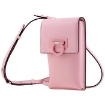 Picture of SALVATORE FERRAGAMO Cheerleader Pink Ladies Trifolio Leather Crossbody Phone Bag