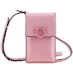 Picture of SALVATORE FERRAGAMO Cheerleader Pink Ladies Trifolio Leather Crossbody Phone Bag