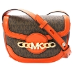 Picture of MICHAEL KORS Ladies Hally Extra-Small Embellished Logo Crossbody Bag- Orange