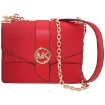 Picture of MICHAEL KORS Ladies Greenwich Small Saffiano Leather Crossbody Bag - Crimson